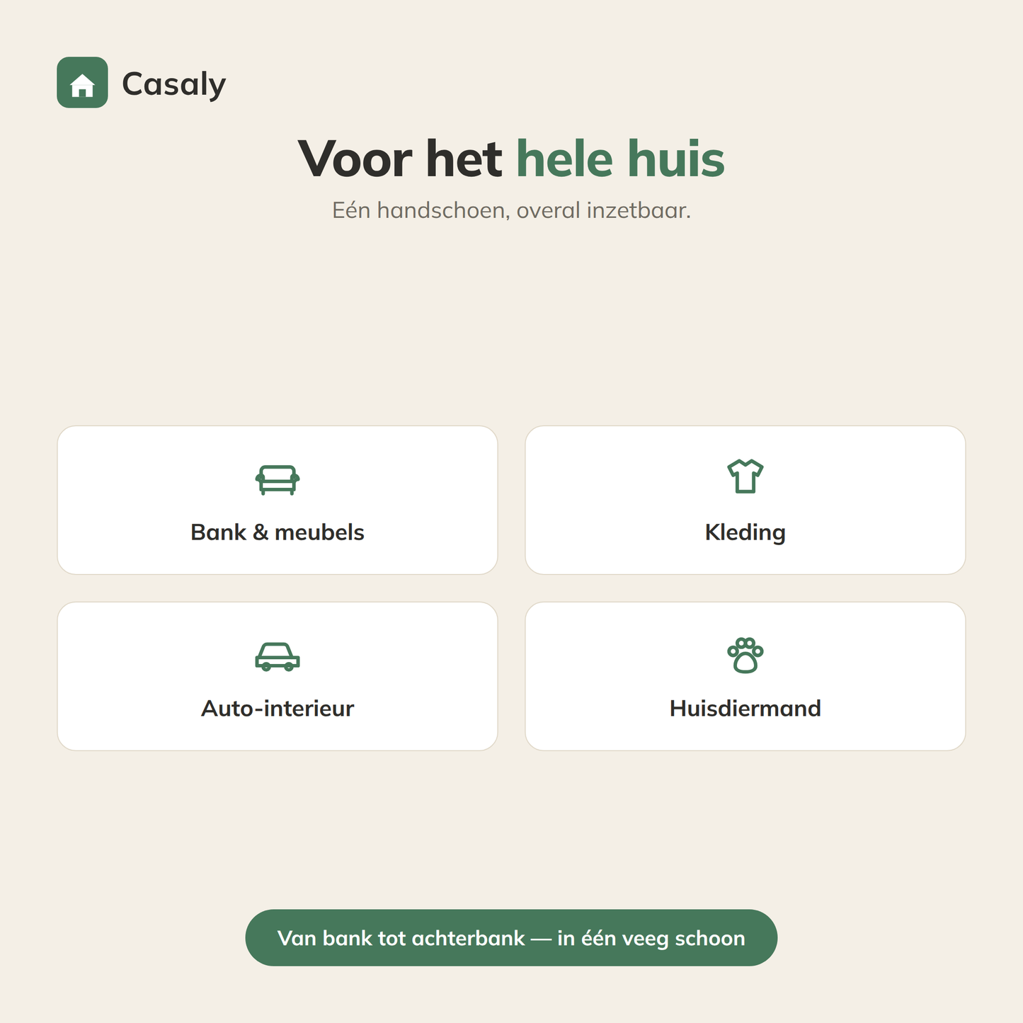 Casaly Anti-Haar Handschoen herbruikbaar